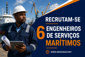Recrutamento da Apermotor Angola para seis Engenheiros de Serviços Marítimos com experiência em manutenção e diagnóstico de sistemas a bordo.