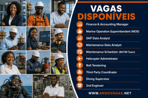 ESPACIE SERVICES recruta para 10 vagas Offshore e Onshore em Luanda e outras províncias de Angola.