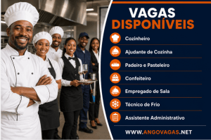 Empresa de restaurante recruta Cozinheiro, Ajudante de Cozinha, Padeiro, Empregado de Sala e outras funções em Luanda.