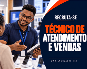 FREEMED recruta Técnico de Atendimento e Vendas para loja em Luanda